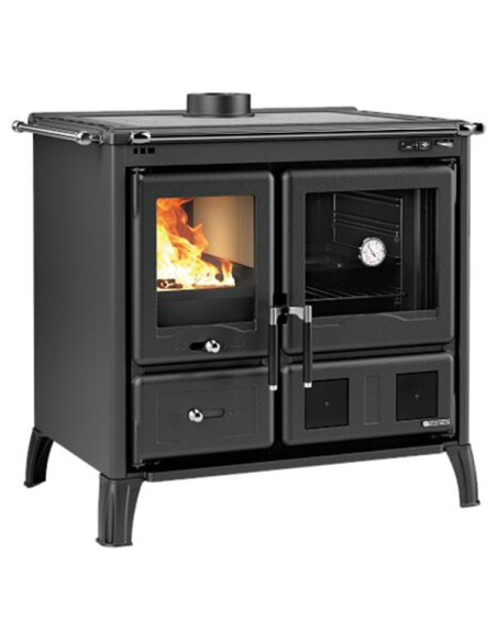 nordica cuisinière à bois gardenia.16aciernoiranthracite - nordica