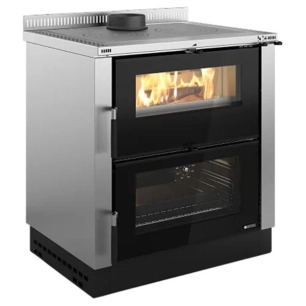 nordica cuisinière à bois veronaxxl.16inox - nordica