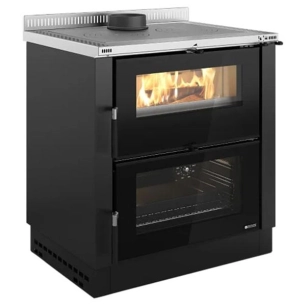nordica cuisinière à bois veronaxxl.16noiranthracite - nordica