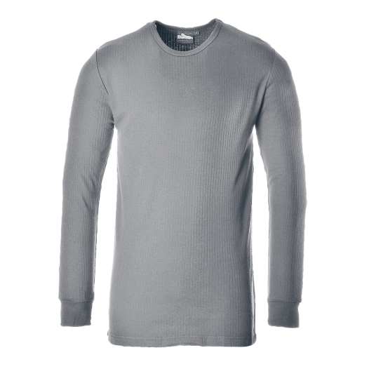 t-shirt thermique manches longues - taille 4xl - gris - portwest