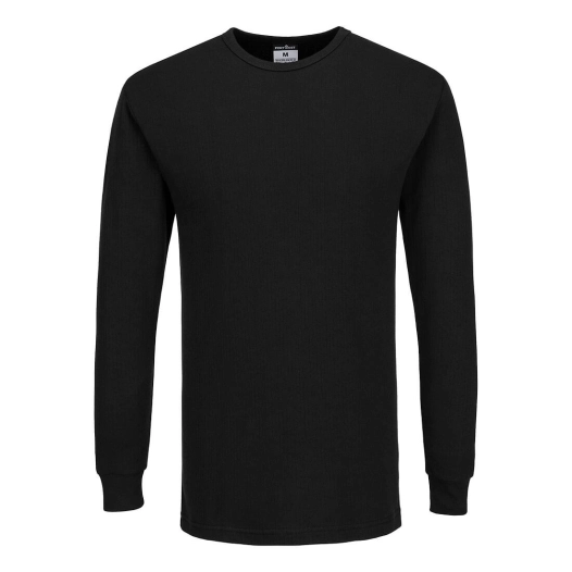 t-shirt thermique manches longues - taille 5xl - noir - portwest