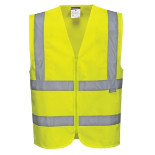 gilet hi-vis avec zip - taille 5xl - jaune - portwest