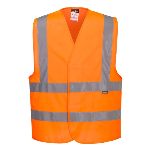 gilet haute-visibilité baudrier double ceinture - taille xxs/xs - orange - portwest