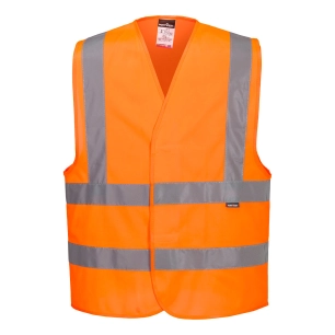 gilet haute-visibilité baudrier double ceinture - taille xxs/xs - orange - portwest