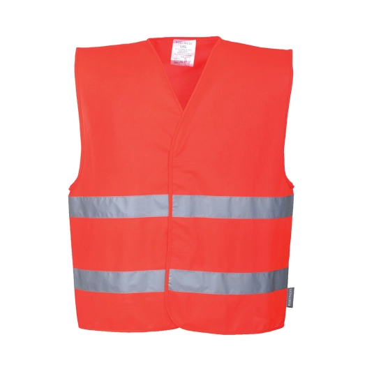 gilet double bande - taille xxs/xs - rouge - portwest