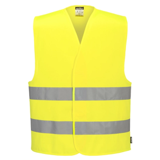 gilet double bande - taille xxs/xs - jaune - portwest