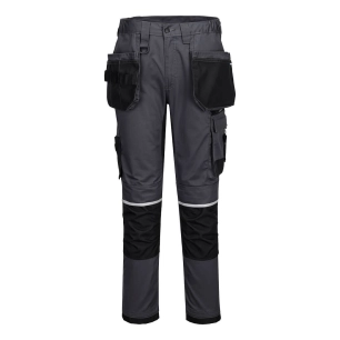 pantalon stretch wx2 holster - taille 33 - gris métal - portwest