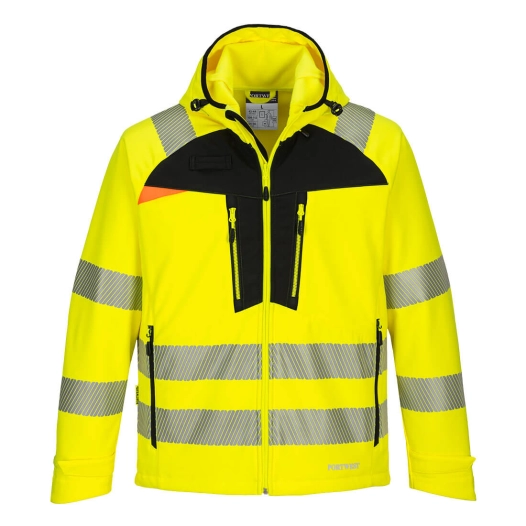 veste softshell hv dx4 - taille xs - jaune/noir - portwest