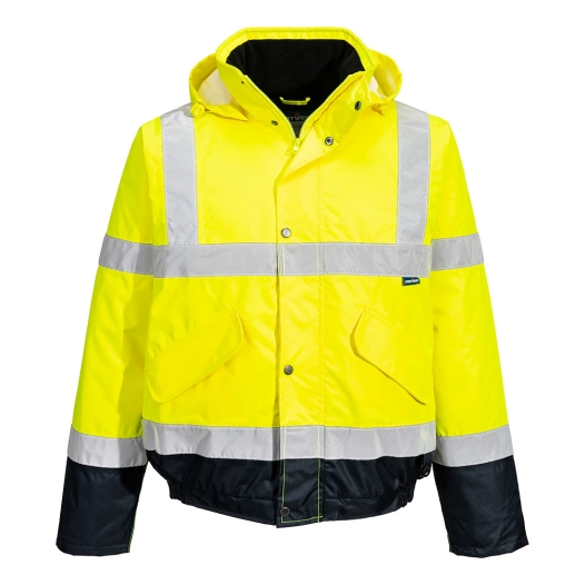 blouson hv bicolore - taille 5xl - jaune/marine - portwest