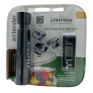 6 Kit De Mise Sous Vide 2 En 1 - Le Pratique X Airtender - LE PRATIQUE