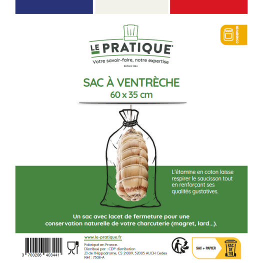 10 Sac A Ventreche Écru 60 X 35 Cm - LE PRATIQUE