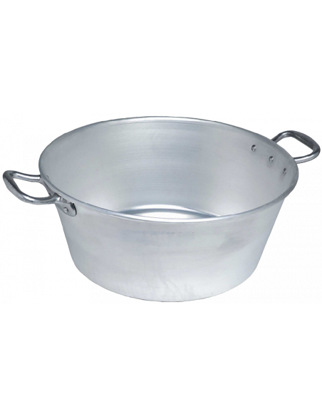 1 Bassine A Gras Lourde Pro De Type Landaise Anse Alu Ø 50 - 32 L Epr 3 Mm - LE PRATIQUE