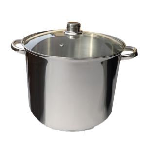 Traiteur Inox + Couvercle Verre Ø 28 Cm - 14 L - LE PRATIQUE