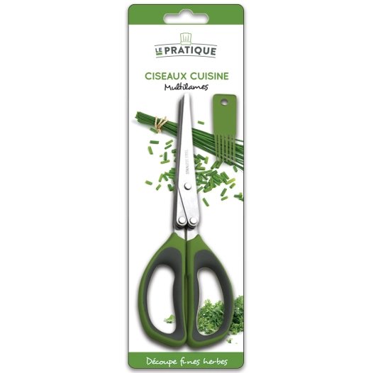 1 Ciseaux Multilames Pour Fines Herbes - LE PRATIQUE
