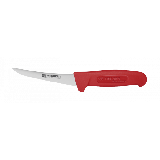 Couteau A Desosser Courbe Pro Surmoule Lame 13 Cm Rouge - AUTRE