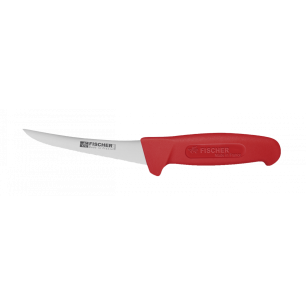Couteau A Desosser Courbe Pro Surmoule Lame 13 Cm Rouge - AUTRE