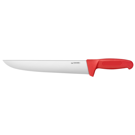 1 Couteau A Trancher Pro Surmoule Lame 28 Cm Rouge - AUTRE