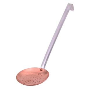 3 Ecumoire Cuivre Ø 11 Manche Inox - LE PRATIQUE