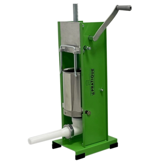 Poussoir A Saucisse Vertical 3 L Cylindre Inox, Double Vitesse Et Livré Avec 4 Entonnoirs (Ø 15, 23, 29, 38 Mm) - LE PRATIQUE
