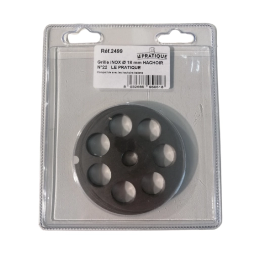 Grille Inox Ø 18 Mm Universelle Hachoir N°22 - LE PRATIQUE