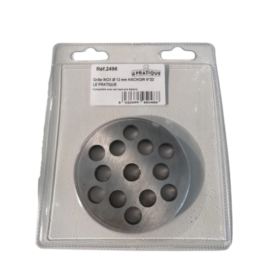 Grille Inox Ø 12 Mm Universelle Hachoir N°22 - LE PRATIQUE