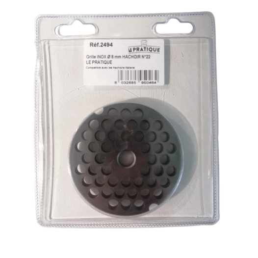 1 Grille Inox Ø 8 Mm Universelle Hachoir N°22 - LE PRATIQUE