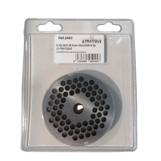 1 Grille Inox Ø 6 Mm Universelle Hachoir N°22 - LE PRATIQUE