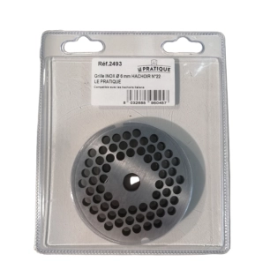 1 Grille Inox Ø 6 Mm Universelle Hachoir N°22 - LE PRATIQUE