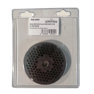 1 Grille Inox Ø 4,5 Mm Universelle Hachoir N°22 - LE PRATIQUE