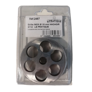 Grille Inox Ø 18 Mm Universelle Hachoir N°12 - LE PRATIQUE