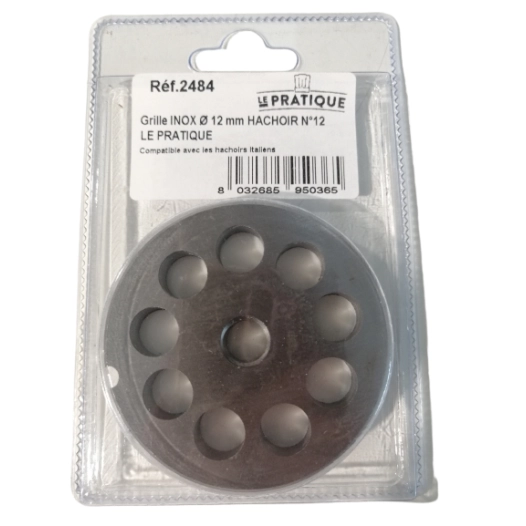 Grille Inox Ø 12 Mm Universelle Hachoir N°12 - LE PRATIQUE