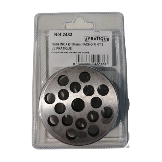 Grille Inox Ø 10 Mm Universelle Hachoir N°12 - LE PRATIQUE