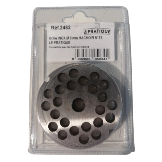 Grille Inox Ø 8 Mm Universelle Hachoir N°12 - LE PRATIQUE