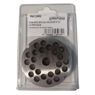Grille Inox Ø 8 Mm Universelle Hachoir N°12 - LE PRATIQUE