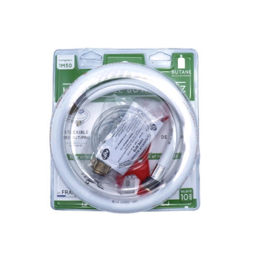 Kit Flexible Souple G½ 10 Ans 1,50 M + Detendeur Butane + Clé Multifonction - LE PRATIQUE