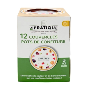 Couvercles Pour Pots De Confiture Ø82mm Boite De 12 - LE PRATIQUE