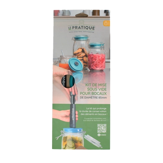 6 Kit Pompe + 3 Couvercles Sous Vide Pour Bocaux - LE PRATIQUE