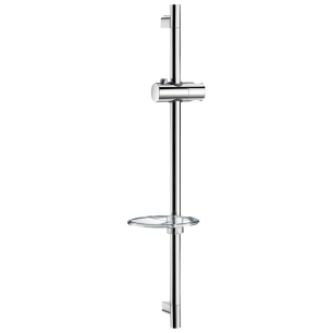 barre de douche chromee d18,