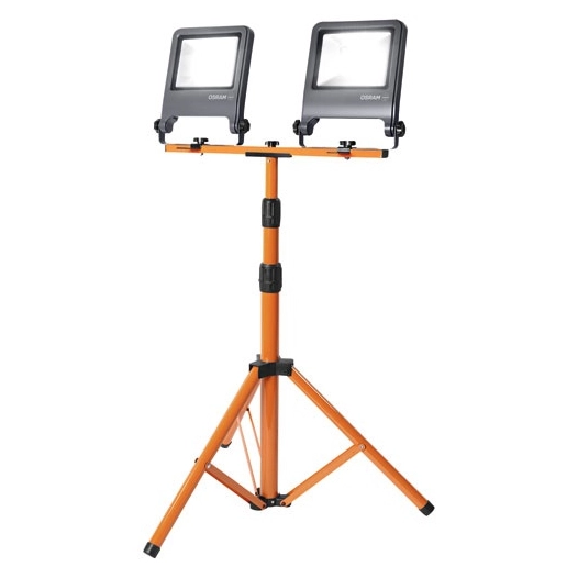 projecteur chantier led sur trepied 2x50w 4000k - osram
