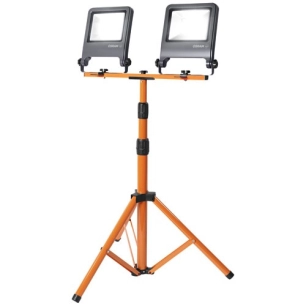 projecteur chantier led sur trepied 2x50w 4000k - osram