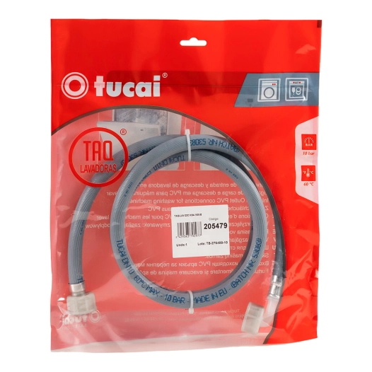 tuyau d'adduction d'eau de lave-linge f ¾ po - f coudée ¾ po, 200 cm