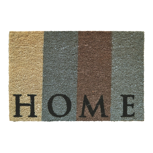 paillasson en noix de coco peinte, décoration intérieure, 60 x 40 cm