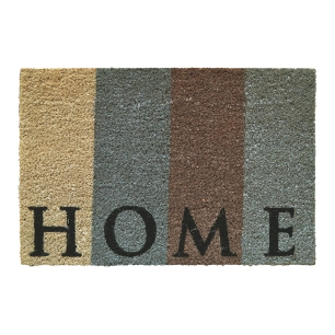 paillasson en noix de coco peinte, décoration intérieure, 60 x 40 cm