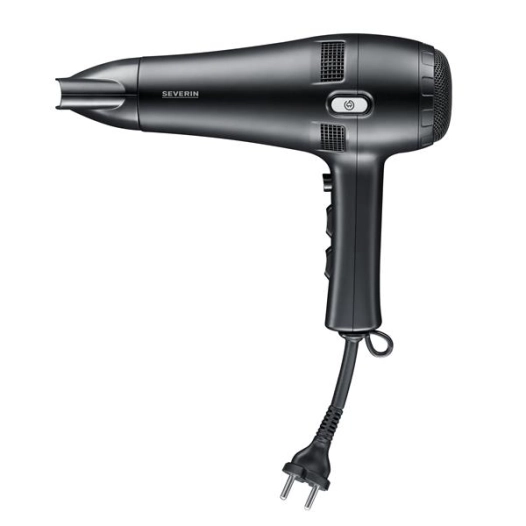 severin sèche cheveux noir 2100 w cordon retractable diffuseur de volume - severin