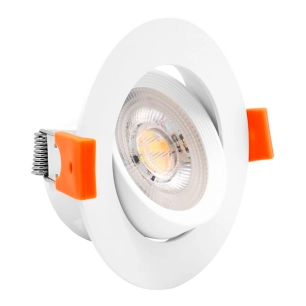 spot encastrable led, rond, sylt, 7 w, 3cct, 600 lm, couleur blanche, ø8,5 cm
