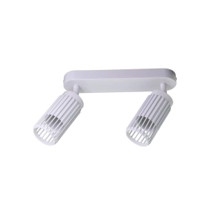 spot 2 éléments sahara arenado, gu10, 10 w (ampoules non incluses), blanc, 30 x 6 x 21 cm