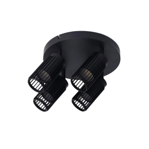 spot 4 éléments, sahara arenado, gu10, 10 w, (ampoules non incluses), noir, 23 x 6 x 20 cm