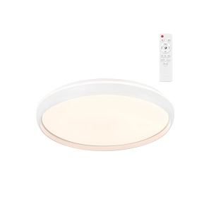 plafon led circulaire, charly, 72 w, 3cct, 7290 lm, blanc, ø50 x 7 cm