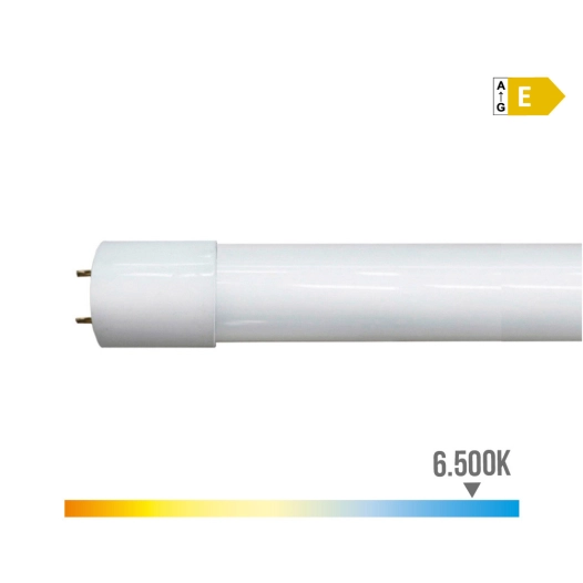 tube led t8 18 w, 1980 lm, 6500 k, lumière froide, ø26 x 1200 mm