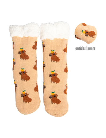 Chaussettes Capibara Antidérapantes Confortables, antidérapantes et design capibara unique. - CAISON